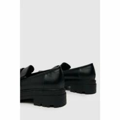 Schuh Black Loz Chunky Pu Loafers -Schuh Shop unnamed file 691
