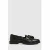 Schuh Black Lorri Croc Leather Loafers 1 Schuh Black Lorri Croc Leather Loafers -Schuh Shop unnamed file 717