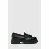 Schuh Loft Chunky Leather Black Loafers -Schuh Shop unnamed file 742