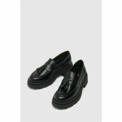 Schuh Loft Chunky Leather Black Loafers -Schuh Shop unnamed file 745