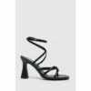 Schuh Black Serene Flared Heel Sandals -Schuh Shop unnamed file 801