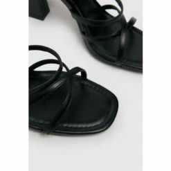Schuh Black Serene Flared Heel Sandals -Schuh Shop unnamed file 803