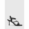 Schuh Sania Black Strappy Heels
