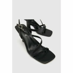 Schuh Sania Black Strappy Heels -Schuh Shop unnamed file 845