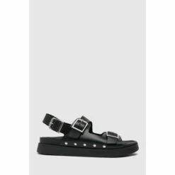 Schuh Black Talis Leather Footbed Shoes