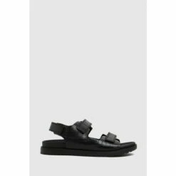 Schuh The Edit By Schuh Precious Croc Leather Sandals