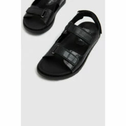 Schuh The Edit By Schuh Precious Croc Leather Sandals -Schuh Shop unnamed file 902