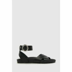 Schuh Tokyo Black Footbed Sandals