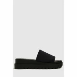 Schuh The Edit By Schuh Paola Black Chunky Mules