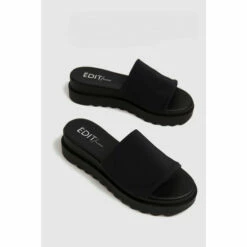 Schuh The Edit By Schuh Paola Black Chunky Mules -Schuh Shop unnamed file 940