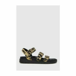 Schuh Beige Chaser Leather Chunky Buckle Sandals -Schuh Shop unnamed file 954