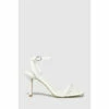 Schuh White Shea Two Part Sandals