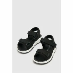 Schuh Black Lean Sporty Sandals -Schuh Shop unnamed file 988