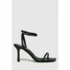 Schuh Shea Two Part Black Sandals -Schuh Shop unnamed file 996